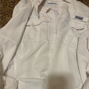 Mens Columbia dry fit Outdoor Sportwear Button Up